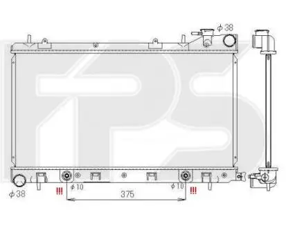 Радіатор охолодження FPS FP 67 A1399 (фото 1)