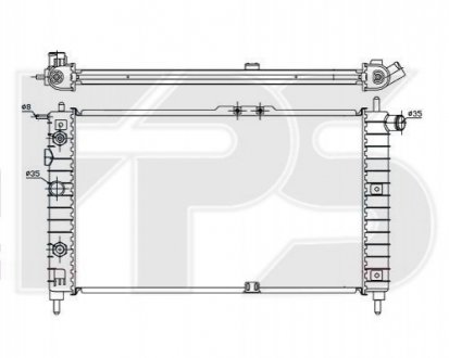 Радіатор охолодження FPS FP 22 A774 (фото 1)