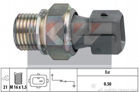 Датчик тиску масла (аналог EPS 1.800.116/Facet 7.0116) Kw 500 116