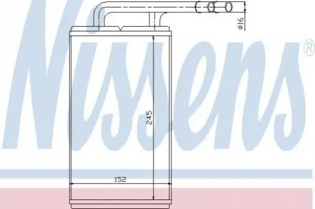 Радіатор опалювача салону NISSENS 71740