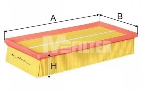 Фільтр повітряний M-FILTER K727