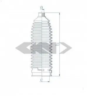 Пильовик рульового механізма GKN SPIDAN 84124