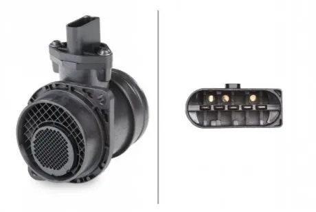 Витратомір повітря T5 1.9TDI 03-/Caddy 1.9TDI/2.0SDI 04- 8ET009149-361 HELLA 8ET 009 149-361