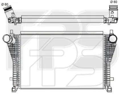 Радіатор наддуву FPS FP 64 T05