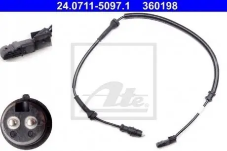 Датчик ABS задн Лів/Прав RENAULT ESPACE IV 1.9D-3.5 11.02- ATE 24071150971