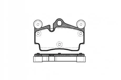 Гальмівні колодки зад. Audi Q7/Touareg/Cayenne (Brembo) (112,2x73,2x16,2) WOKING P8963.00