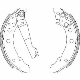 Гальмівні колодки зад. Golf I/II/Passat/Polo/Audi 80 >01 (ATE) WOKING Z4045.00