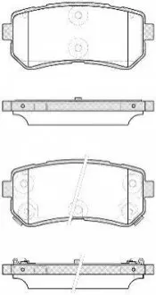 Гальмівні колодки зад. Accent/Ceed/Cerato/Creta/i20 (05-21) WOKING P13093.42