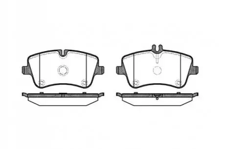 Гальмівні колодки пер. MB W203 00-07 (TRW) WOKING P6683.00
