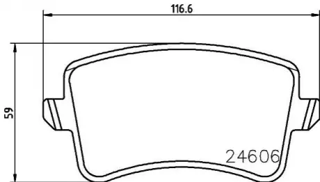Гальмівні колодки дискові зад. AUDI A4 ALLROAD B8, A4 B8, A5, Q5 1.8-4.2 06.07-05.17 Hella pagid 8DB 355 025-381