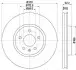 Гальмівні диски передні Audi A4/A5/Q5 2007- (320x30mm) Hella pagid 8DD 355 128-721 (фото 1)