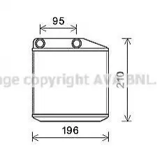 Радіатор обігрівача Grande Punto 10/05-(AVA) AVA COOLING FTA6313