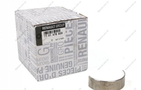 Вкладиші корінні Master/Trafic 1.9dCi 01- (STD) RENAULT 7701478839 (фото 1)