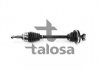 TALOSA 76-RN-8070A Піввісь ліва (+ABS) Renault Clio II, Kangoo 1.2/1.4/1.5dCi/1.9dCi 08.97- L:631/A:23/ABS:44/Ø Tripodroller:30