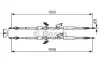 BOSCH трос ручного гальм. центр. FORD KUGA 10- 1987482280 BOSCH 1987482280