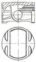 Поршень (88мм) Mercedes-Benz - M 272 NURAL 8744090000