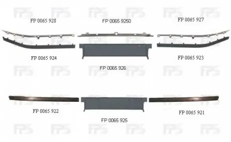 Накладка бампера FPS FP 0065 921