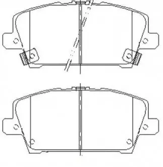 Гальмівні колодки дискові STARLINE BD S485