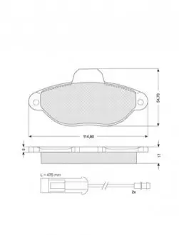 Гальмівні колодки дискові STARLINE BD S057