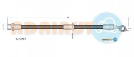 TOYOTA шланг гальм. задн. прав. AVENSIS -18 ADRIAUTO 52.1246.1 (фото 1)