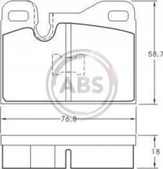 ABS Гальмiвнi колодки дисковi A.B.S. 36398