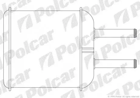 Радіатор пічки Matiz / Chery QQ Polcar 2902N8A1