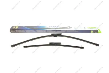 Щітки склоочисника (650/400mm) Citroen C3 II/Renault Laguna III 07- (безкаркасна) Valeo 574653 (фото 1)