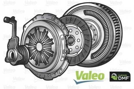 Демпфер + комплект зчеплення Fiat Bravo/Punto 1.9 D Multijet 04-14 (+вижимний) Valeo 837001