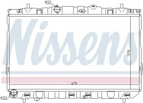 Радіатор HY ELANTRA(00-)2.0 CRDi(+)[OE 253102D400] NISSENS 67469