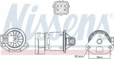 Клапан рециркуляціі ВГ (EGR) First Fit NISSENS 98246