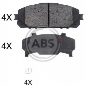 ABS Гальмiвнi колодки дисковi A.B.S. 35047