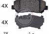 ABS 35057 Гальмiвнi колодки дисковi