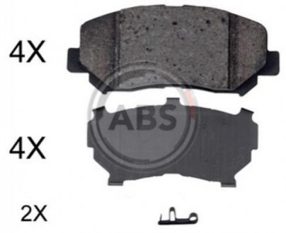 ABS Гальмiвнi колодки дисковi A.B.S. 35057