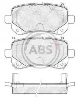 ABS Гальмiвнi колодки дисковi A.B.S. 37733