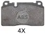 Колодка гальм. диск. передн. (вир-во ABS) 37959 37959