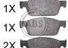 ABS 37767 Гальмiвнi колодки дисковi