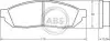 Комплект гальмівних колодок A.B.S. A.B.S. 36156 (фото 1)