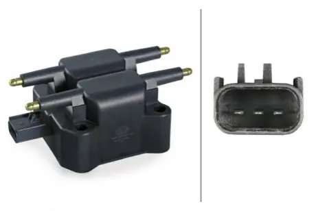 CHRYSLER Катушка зажигания Cirrus,Neon,PT Cruiser,Sebring,Stratus,Voyager,Dodge,Mini,Mitsubishi HELLA 5DA 358 057-151