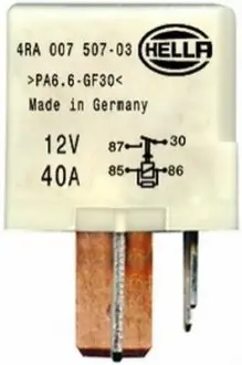 VW реле свічок розжарювання Caddy II,Golf III,Passat,T4 1.9D/TD HELLA 4RA 007 507-031 (фото 1)