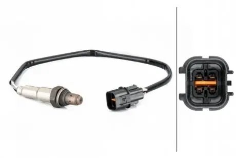 Лямбда-зонд (кількість дротів 4, 410мм) VOLVO V40 MITSUBISHI COLT V, DELICA / SPACE GEAR, GALANT VIII, L200, L400, LANCER CARGO/KOMBI, LANCER VI, LANCER VII, OUTLANDER I 1.3-3.0 12.90- HELLA 6PA 358 103-171