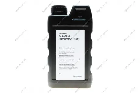 Рідина гальмівна DOT 4 Brake Fluid Premium (BF6) (1L) HYUNDAI MOBIS LP048APE001BFH