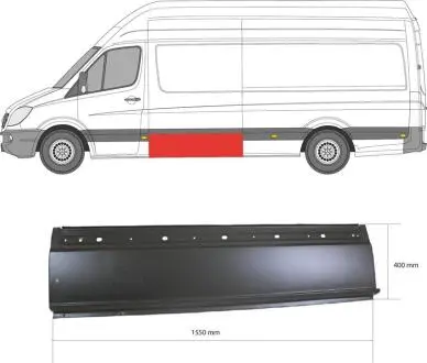 Ремчастина металева KLOKKER KLOKKERHOLM FP 3547 001