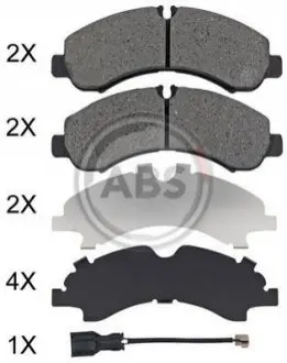 ABS Гальмiвнi колодки дисковi A.B.S. 35141