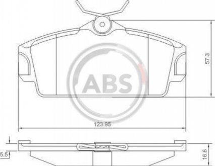 ABS Гальмiвнi колодки дисковi A.B.S. 37046