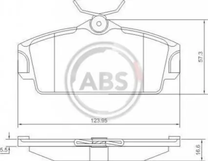 ABS Гальмiвнi колодки дисковi A.B.S. 37046