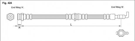 Гальмівний шланг STARLINE HA ST.1087