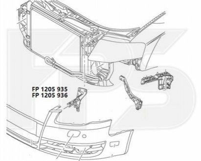 Кріплення бампера FPS FP 1205 936