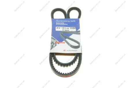 Ремінь генератора Mazda 323 2.0D/Land Rover/Honda Legend I 2.5i 85-99 HUTCHINSON AV 10 LA 1050 (фото 1)