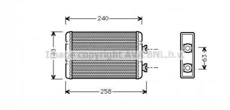Теплообмінник, Система опалення салону AVA AVA COOLING BWA6210