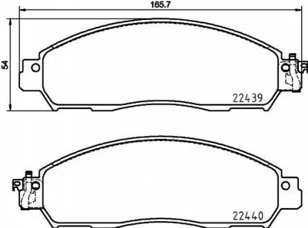 Гальмівні колодки дискові BREMBO P56 118